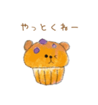 くま✕カップケーキ16（個別スタンプ：3）