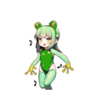 カエル子【カワイイキメラ3】（個別スタンプ：40）