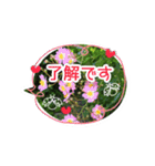 【癒しのお花スタンプ】（個別スタンプ：16）