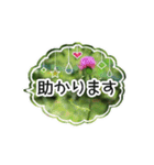 【癒しのお花スタンプ】（個別スタンプ：36）