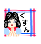 昭和ぶりっ子風の女子（個別スタンプ：9）