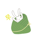 台湾版 端午節快樂！ 粽子ウサギ（再販）（個別スタンプ：21）