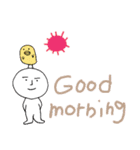 白い人と、ときどきヒヨコ☆（個別スタンプ：6）