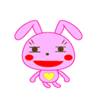かわいいピンクのウサギちゃん（個別スタンプ：8）