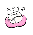 墨絵の白狐（個別スタンプ：2）
