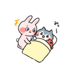 愛する人との日常会話⭐︎可愛いうさぎと猫（個別スタンプ：25）