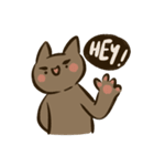 JAPOC : 茶色の猫はクールです（個別スタンプ：1）