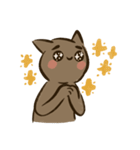 JAPOC : 茶色の猫はクールです（個別スタンプ：6）