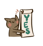 JAPOC : 茶色の猫はクールです（個別スタンプ：10）