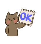 JAPOC : 茶色の猫はクールです（個別スタンプ：11）