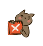 JAPOC : 茶色の猫はクールです（個別スタンプ：12）