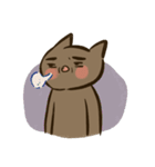 JAPOC : 茶色の猫はクールです（個別スタンプ：18）
