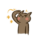 JAPOC : 茶色の猫はクールです（個別スタンプ：34）