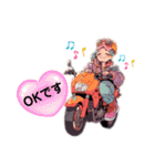 バイクLOVE  LIFE  ☆ 1（個別スタンプ：1）