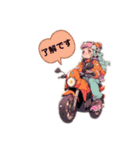 バイクLOVE  LIFE  ☆ 1（個別スタンプ：3）