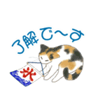 ねこなで(夏))（個別スタンプ：8）