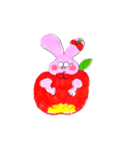 めがねうさぎ果物編（個別スタンプ：4）