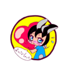 黒うさぎのたも丸くん3(擬人化ver.)（個別スタンプ：9）