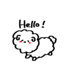 日常報告をするラフなひつじ（個別スタンプ：14）