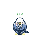 セキセイインコLINEスタンプ 青白ちゃん（個別スタンプ：7）