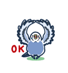 セキセイインコLINEスタンプ 青白ちゃん（個別スタンプ：13）