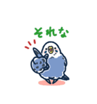 セキセイインコLINEスタンプ 青白ちゃん（個別スタンプ：14）