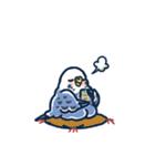 セキセイインコLINEスタンプ 青白ちゃん（個別スタンプ：24）