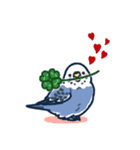 セキセイインコLINEスタンプ 青白ちゃん（個別スタンプ：40）