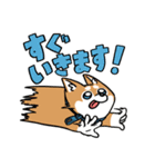 着ぐるみのような柴犬（個別スタンプ：21）