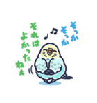 セキセイインコLINEスタンプ 黄色頭の水色（個別スタンプ：8）