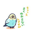 セキセイインコLINEスタンプ 黄色頭の水色（個別スタンプ：20）