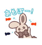 【夏】おはなの森のうさぎたち（個別スタンプ：5）