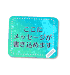 キラキラ♥文が書ける夏のマリンなフレーム（個別スタンプ：1）