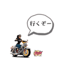 バイク女子 アメリカン（個別スタンプ：2）