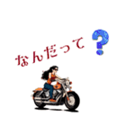 バイク女子 アメリカン（個別スタンプ：20）