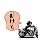 バイク女子 アメリカン（個別スタンプ：33）