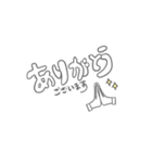 毎日使える挨拶文字(絵文字入り)（個別スタンプ：6）