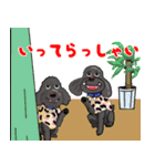 黒プードル スタンプ（個別スタンプ：4）