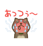 茶柴わん 黒柴わん 白柴わん 3（個別スタンプ：6）