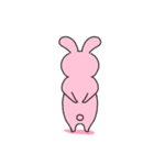 病んだピンクのうさぎさん（個別スタンプ：5）