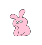 病んだピンクのうさぎさん（個別スタンプ：9）