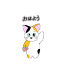 ハッピーキャットのかわいいスタンプ（個別スタンプ：1）