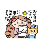 使いやすい⭐︎Cuteな女の子と猫のスタンプ（個別スタンプ：3）