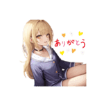 金髪パジャマガール（個別スタンプ：8）