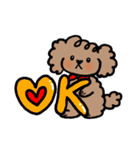 手書き風トイプー犬❤️BOY 日常・仕事（個別スタンプ：13）