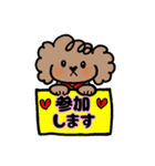 手書き風トイプー犬❤️BOY 日常・仕事（個別スタンプ：27）
