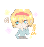 男の子と女の子の日常ー！（個別スタンプ：7）