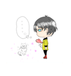 男の子と女の子の日常ー！（個別スタンプ：19）