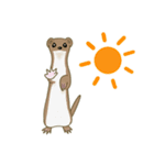 夏毛のイイズナくん 夏ver.（個別スタンプ：1）