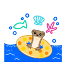 夏毛のイイズナくん 夏ver.（個別スタンプ：3）